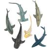 TOYMANY Набор из 6 фигурок акул, Фигурки морских животных, 12 см-14 см, Реалистичные рыбы и морские обитатели, Реалистичные модели животных, Популярные игрушки для акул