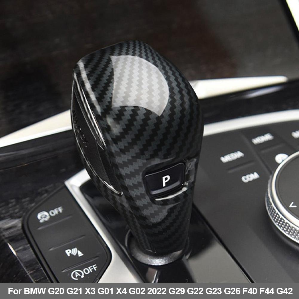 For BMW G20 G21 X3 G01 X4 G02 2024 G29 G22 G23 G26 F40 F44 G42 Carbon Fiber Gear Shift Knob Cover Trim Car Styling Accessories