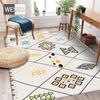 Moroccan Gray Geometric Carpet for Living Room and Bedroom
