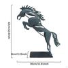 Decorative Horse Figurine Running Statue Table Metal Craft Iron Sculpture for Restaurant