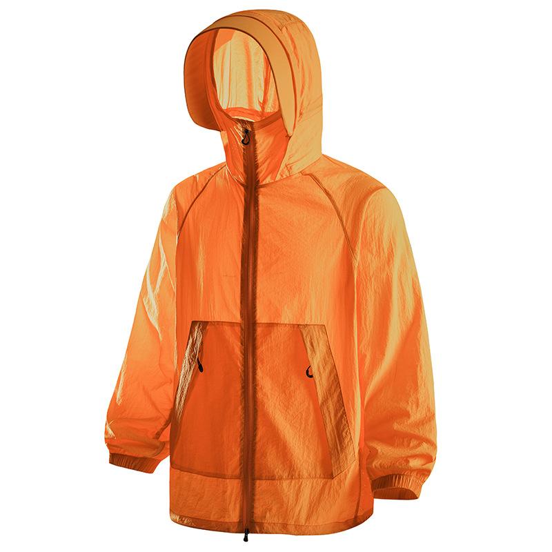 Outdoor sunscreen clothing UPF10 + men's fishing thin jacket spring and summer breathable UV-proof skin clothing