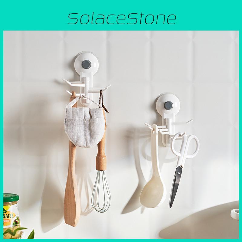 Hooks Cup Suction Multi Hook Adhesive Wall Organizer Kitchen Bathroom Storage