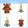 Minions Me Despicable Plush Keychain Bag Pendant Toy Stuffed Doll Cartoon Gift