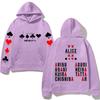 Alice In Borderland Hoodies Harajuku with Hooded Casual Comfortable Clothing High Quality Hoodie Retrofor Autumn/Winter Hooded