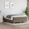 3144526 vidaXL Divan Bed with Mattress Taupe 140x200 Cm Fabric