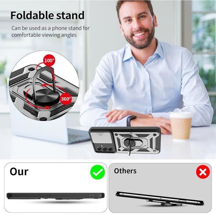 Protective Phone Case - Booling - for Samsung Galaxy A16 5G - Silver - Shockproof - Tempered Glass