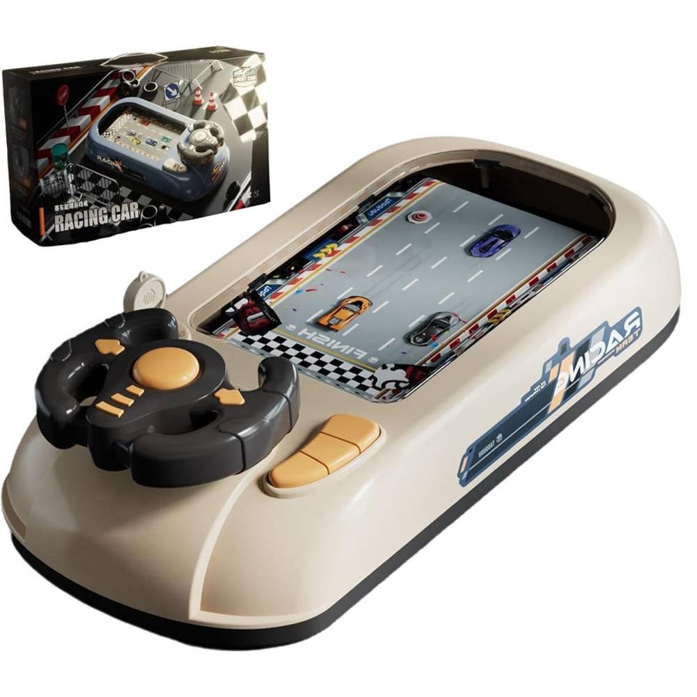 Driving Simulator with Music and Vehicle Sound Effects Steering Wheel Toys Toddler Simulated Driving Racing Car Game for Kids