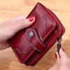 Aliwood Women's Wallet Oil Wax Leather High Quality Hasp Zipper Purse Clutch Coin Card Holders Wallet