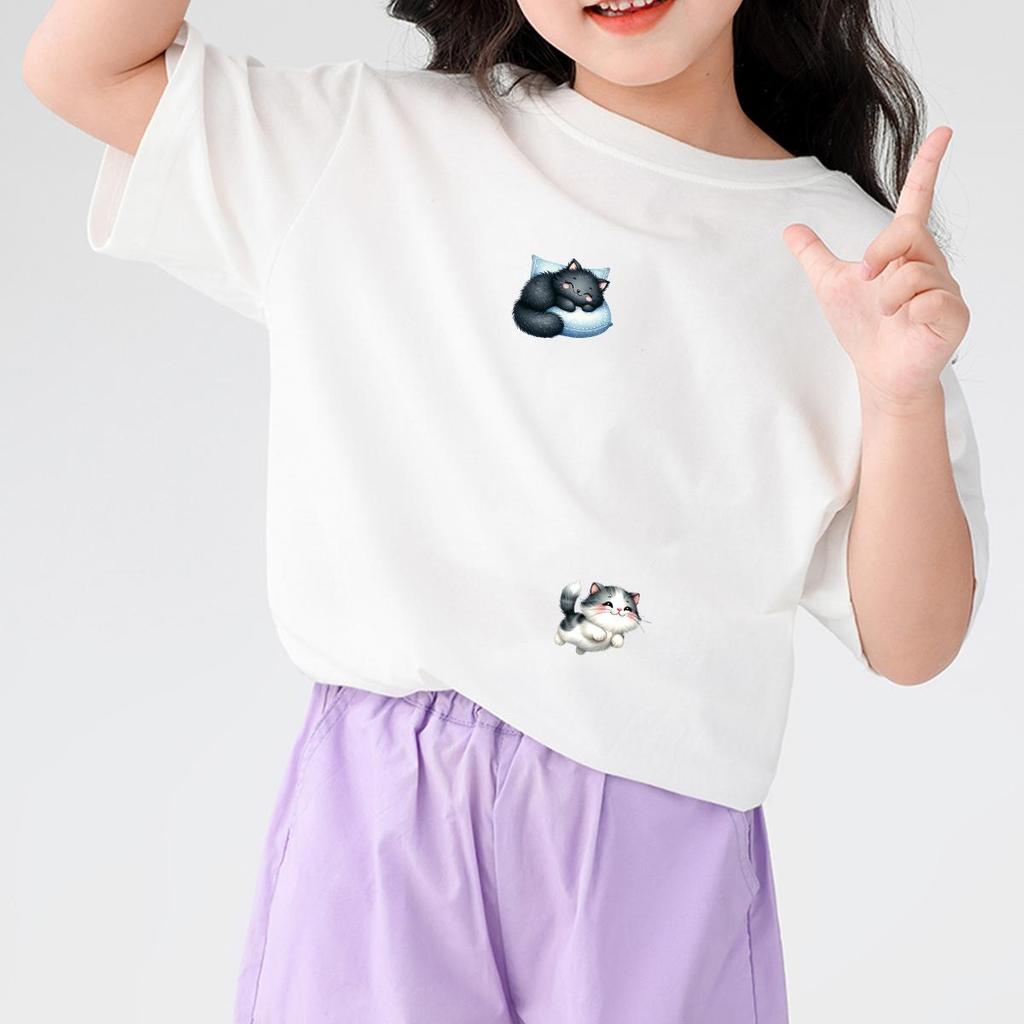 Различные нашивки с кошками на одежде Печать на футболках Кепках Платьях Термонаклейки для одежды Толстовки своими руками Термонашивки на футболках
