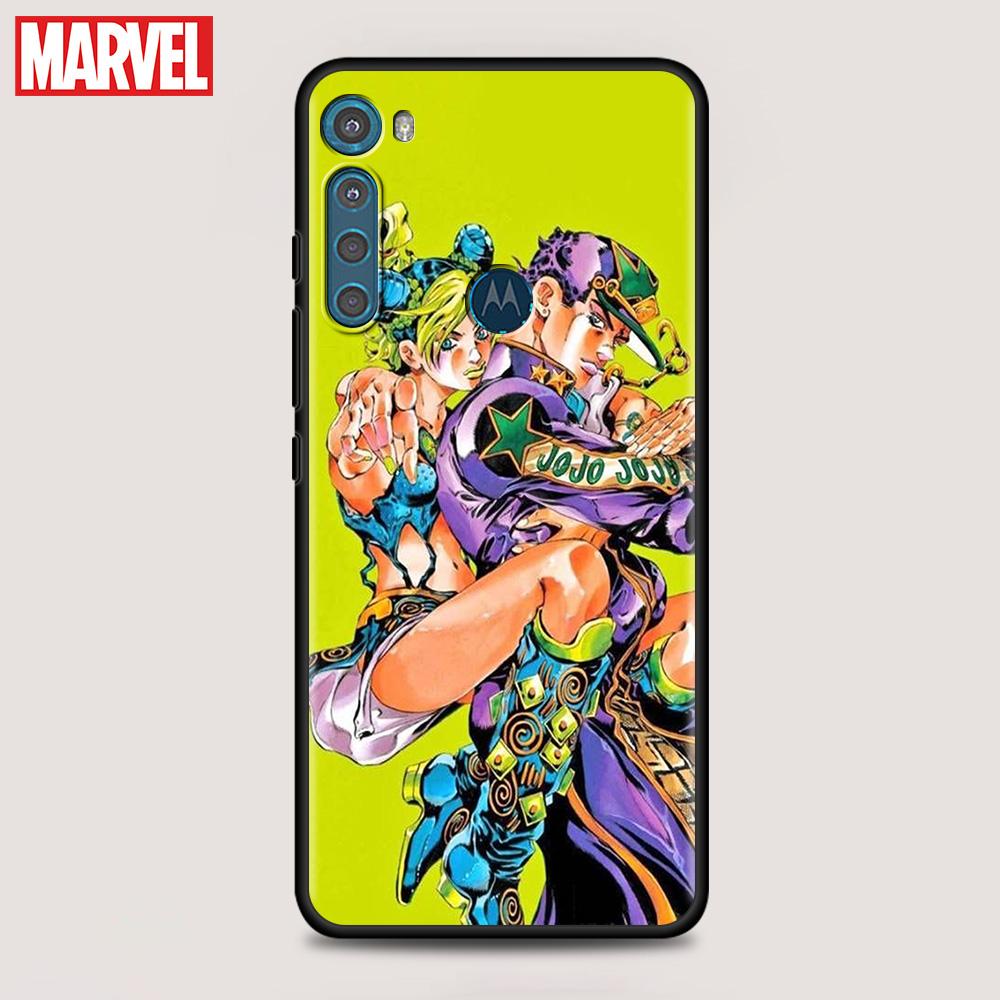 Чехол для Motorola One Fusion G8 G9 Power Plus G22 G30 G31 G50 G60 Edge20 E6s G чехол-стилус с рисунком «Невероятные приключения ДжоДжо»