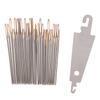 30Pcs Hand Sewing Needles Gold Eye Embroidery Cross Stitch Needles With Threader