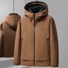 Новая зимняя теплая куртка-пуховик с капюшоном из графена для мужчин, повседневная, модная, рабочая, стильная куртка-пуховик