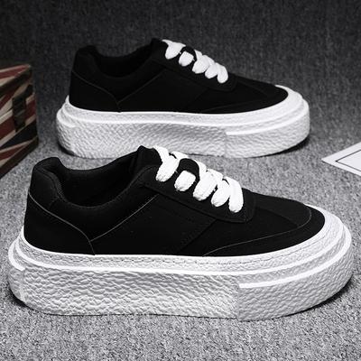 Летние новые туфли на толстой подошве, повседневные, увеличивающие рост, туфли-хлеб, дышащие, на подошве-маффин