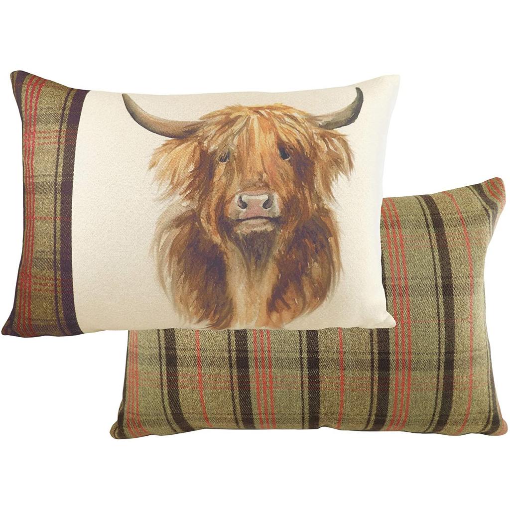 Evans Lichfield Hunter Highland Cow Cushion Cover