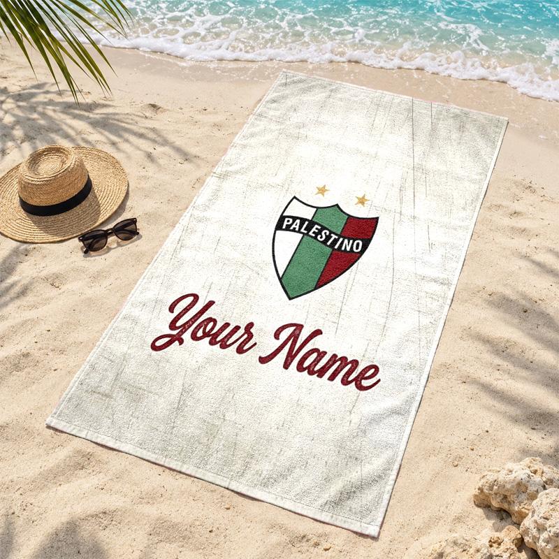 Club Deportivo Palestino Custom Name Beach towels also serve as bath towels summer essential a musthave for the outdoors the beach and the pool