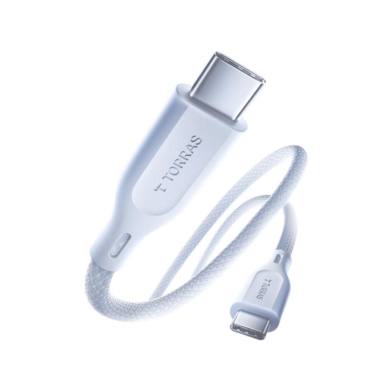 Быстрозарядный кабель TULAS PD60W двойной Type-C для iPhone и ноутбуков