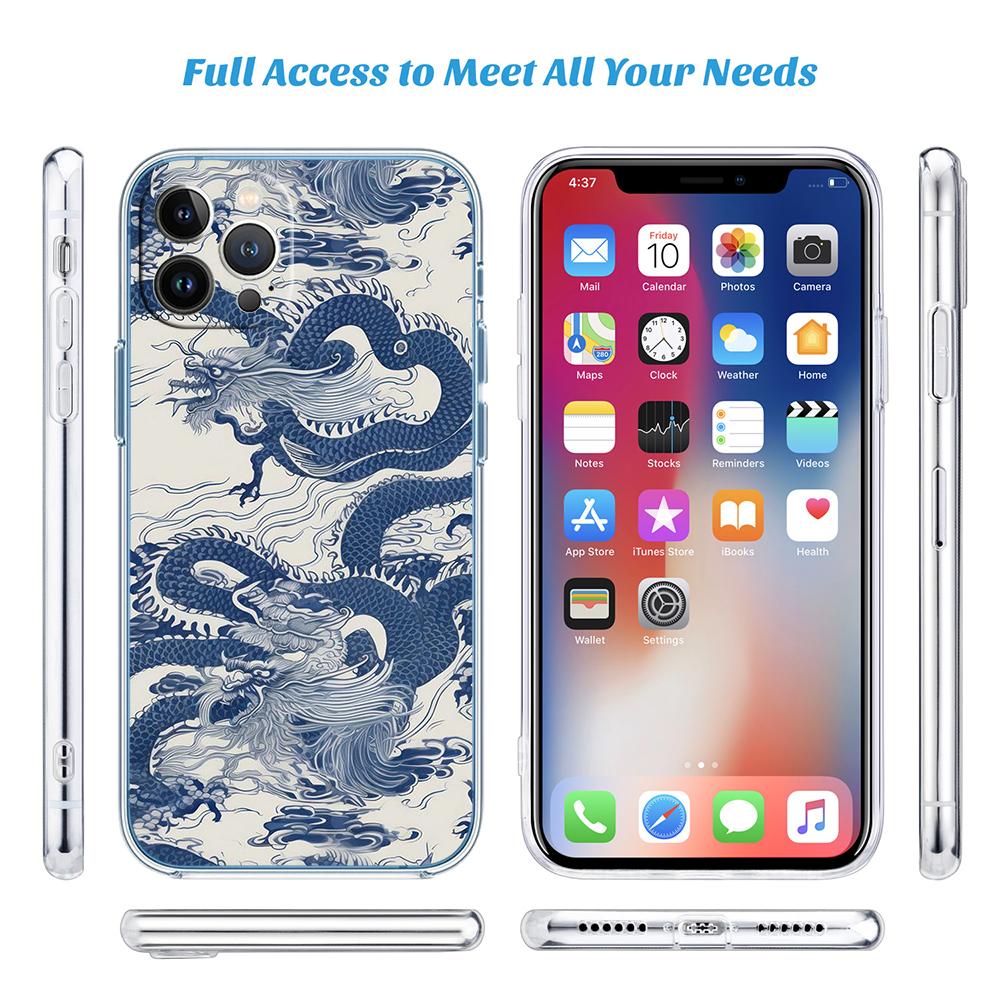 LO25 Chinese Dragon Phone Case for Motorola Moto Edge 20 30 40 50 S30 Fusion Ultra Pro Neo Lite + G200 G23