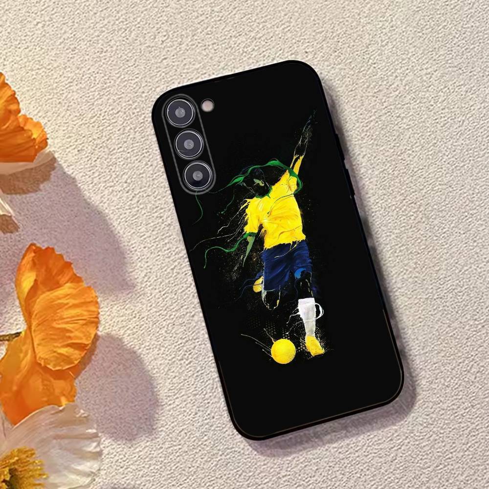 Абстрактная фигура Футбольная поддержка Чехол для телефона Для Samsung Galaxy A73,A72,A71,A70,A53,A52,A51,Мягкий силиконовый Черный чехол