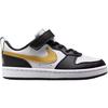 Nike Кроссовки Court Borough Low top Детские для скейтбординга Черно-бело-золотые Дети возрастом от 3 до 7 лет DV5457-008