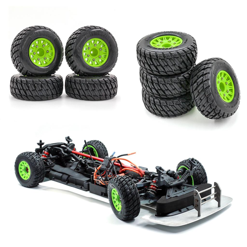 Remote Control Car Tires 4pcs Replacements for 12MM 14MM 17MM ARRMA TRX HSP Tamiya HPI Off road Vehicle Short Truck