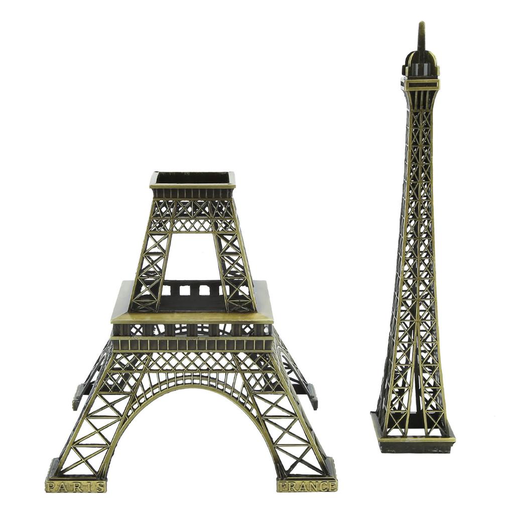 38cm Unique Iron Tower Model Statue Decor Household Craft Home Decoration Birthday Gift
