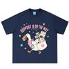 Support Is on The Way Cute Goose Funny Meme Tshirt Unisex Unisex Aesthetic Trend T Shirt Shortsleeved Loose Casual Cotton Tshirts