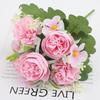 Silk Cloth Artificial Hydrangea Bouquet Photography Props Bridal Bouquet  Home Decor