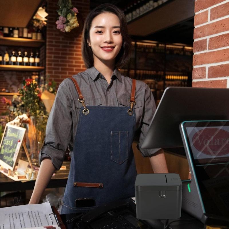 USB Receipt Printer Thermaled Label Printer ESC/POS Command For Business Kitchen Home Use