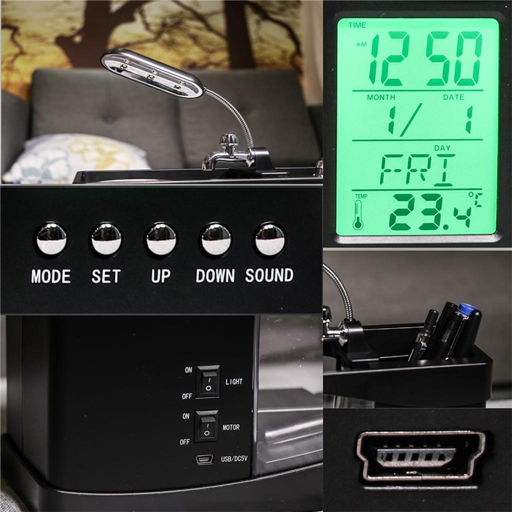 Черный мини-аквариум с USB Креативный аквариум