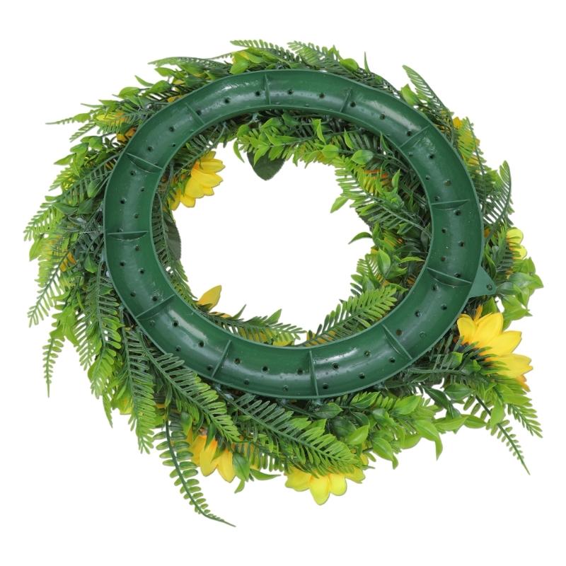 Artificial Sunflowers Wreath for Front Door Farmhouses Wedding Holiday Decorations, Front Door Wreath Spring Wreath