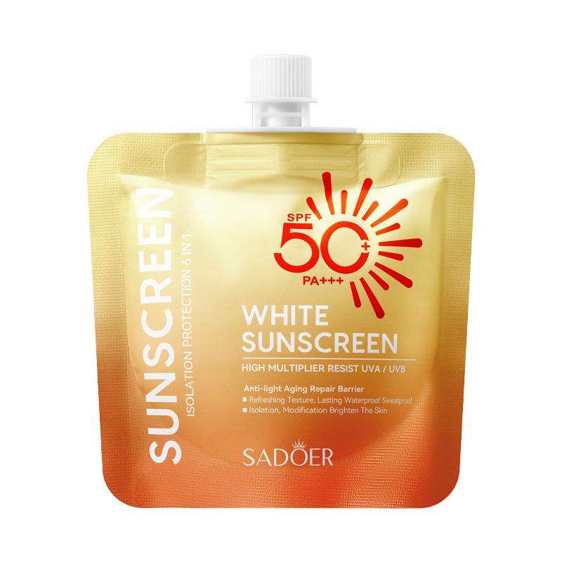 SPF50 + солнцезащитный крем 30 г SADOER УФ-защитный нежирный солнцезащитный крем
