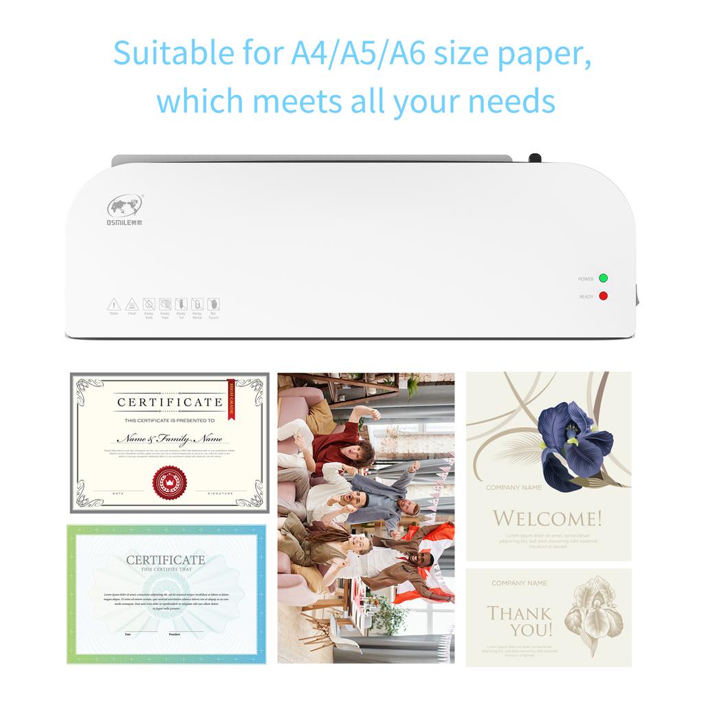 Набор настольных ламинаторов OSMILE SL289, формат А4, горячее и холодное ламинирование, 2-х роликовая система, 9 дюймов