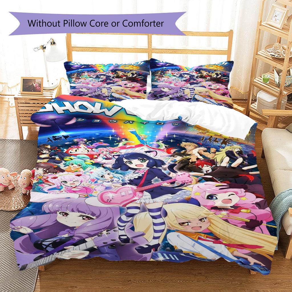 Show by Rock Pattern Bedding Set Quilt Cover Pillowcase Home Decor Gift (1 * duvet cover + 2 * pillowcase, without core)