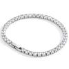 Factory Directly Sell Hip Hop Single Row Bling Zircon Stainless Steel Tennis Chain Bracelet