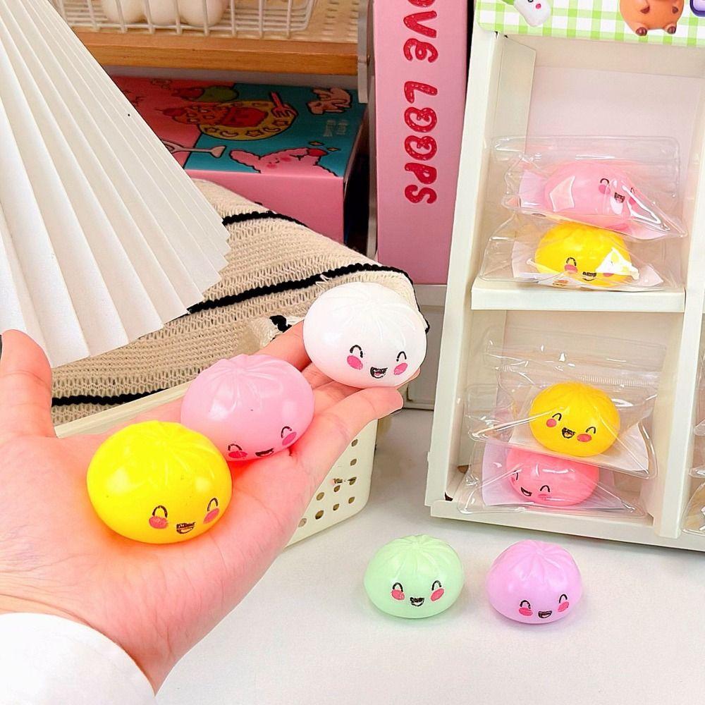 Colorful Squishy Dumpling Simulation Sensory Fidget Ball Dumpling Squishy Toys Student Prize