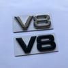 Авто Стайлинг 3D Металл V6 V8 Наклейка на Авто Значок Шильдик V6 V8 Значок Шильдик Наклейка с Именем Замена авто Аксессуары