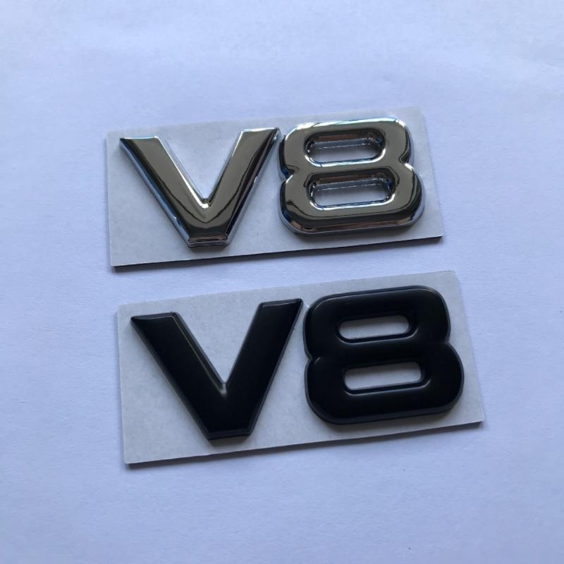 Авто Стайлинг 3D Металл V6 V8 Наклейка на Авто Значок Шильдик V6 V8 Значок Шильдик Наклейка с Именем Замена авто Аксессуары