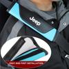 2pcs Car Seatbelt Cover Adjustable Safety Belt Shoulder Protector Pad For JEEP Grand Cherokee Wrangler Renegade JK Compass Valve LVCZN1