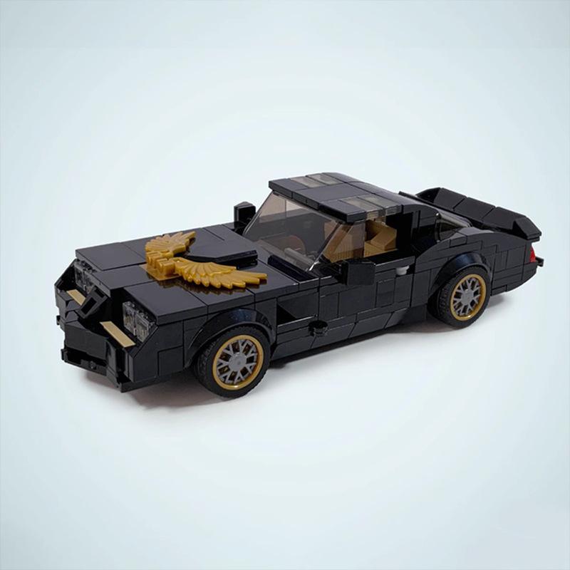 Building Block Movie Firebird Sports Car Racing Assembly Model Boy Toy