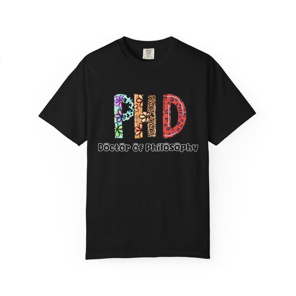 Футболка с надписью «Доктор философии» (PhD), Подарок на выпускной