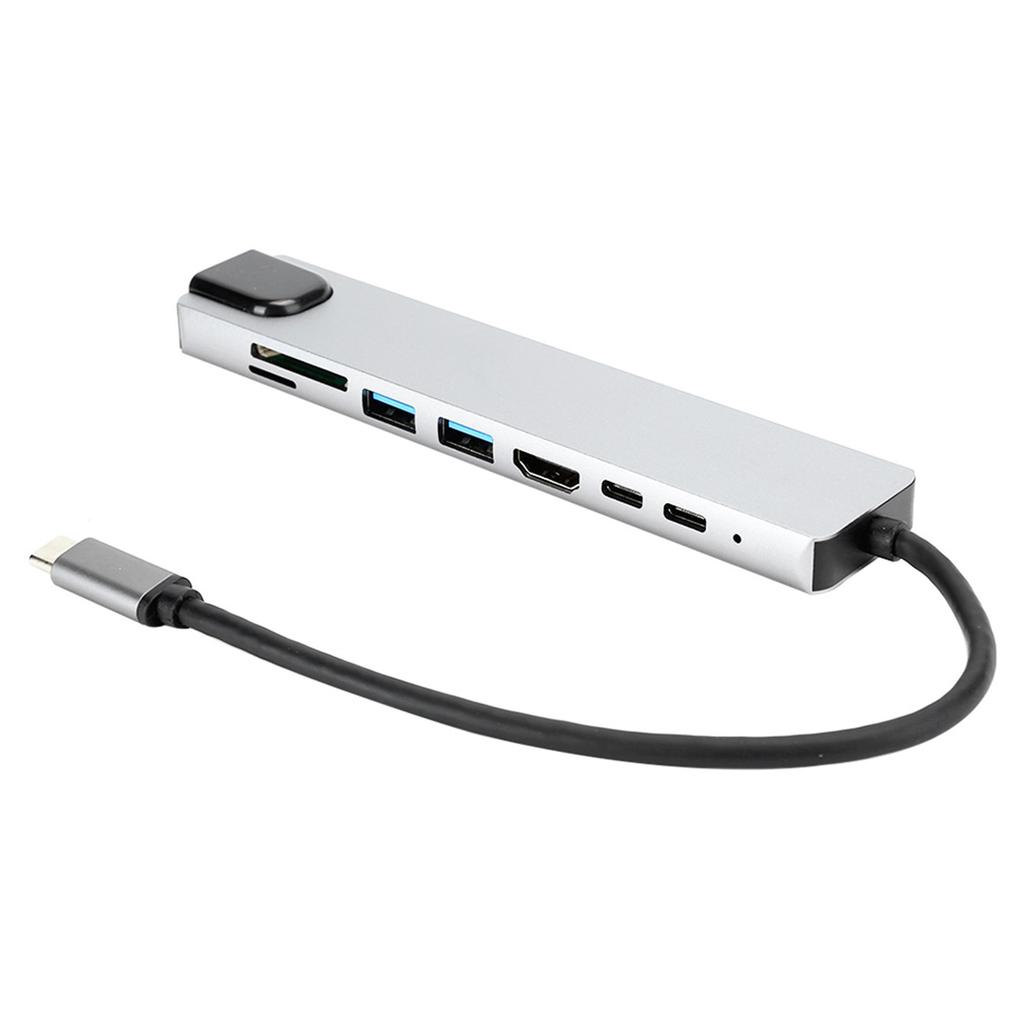 8 In 1 TypeC to 4K for HDMI Docking Station Adapter Fast Charger Dock Station