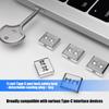 Замок для порта Type-C от кражи Блокираторы порта USB C Защита данных со съемным ключом-пломбой Металлическая конструкция, устойчивая к коррозии