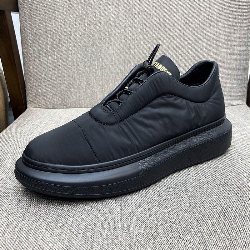 Мягкие теплые хлопковые туфли для мужчин, модные повседневные кроссовки на шнуровке, мужские зимние хлопковые туфли на платформе, Zapatillas Hombre