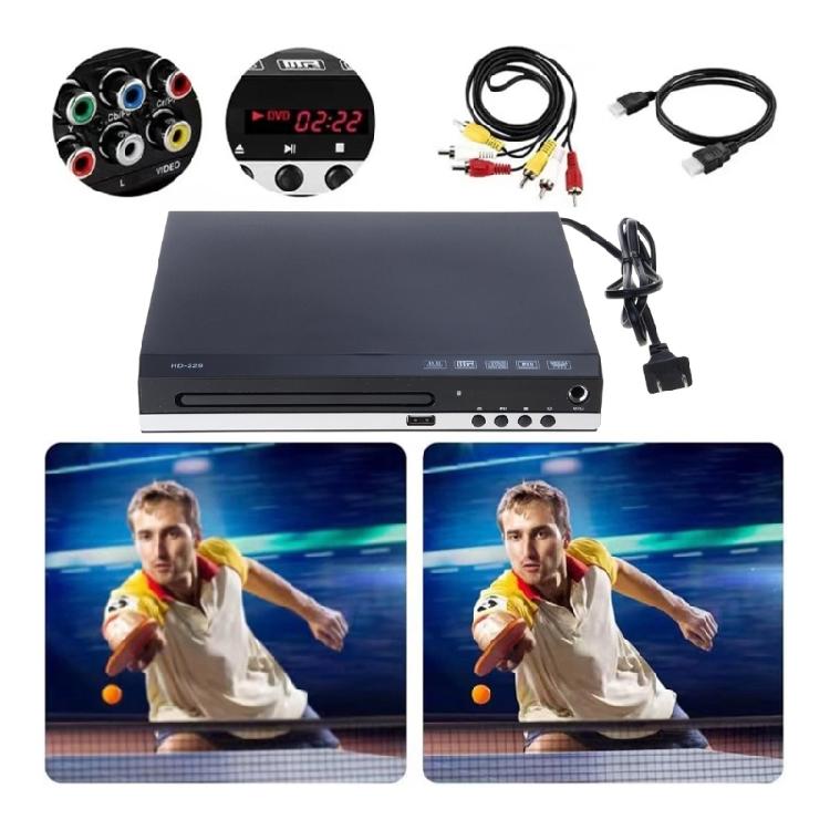 Высококачественный DVD-плеер для Smart TV с поддержкой вывода 1080P, USB-входом и функцией пульта ДУ для небольших помещений