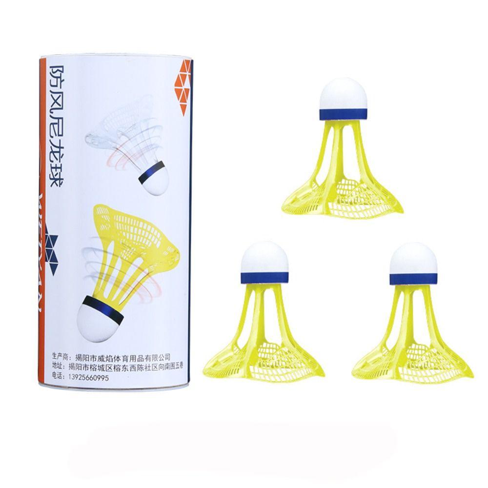 Спортивные товары Разноцветные тренировочные аксессуары Ветроустойчивый Ветронепродуваемый Волан для бадминтона