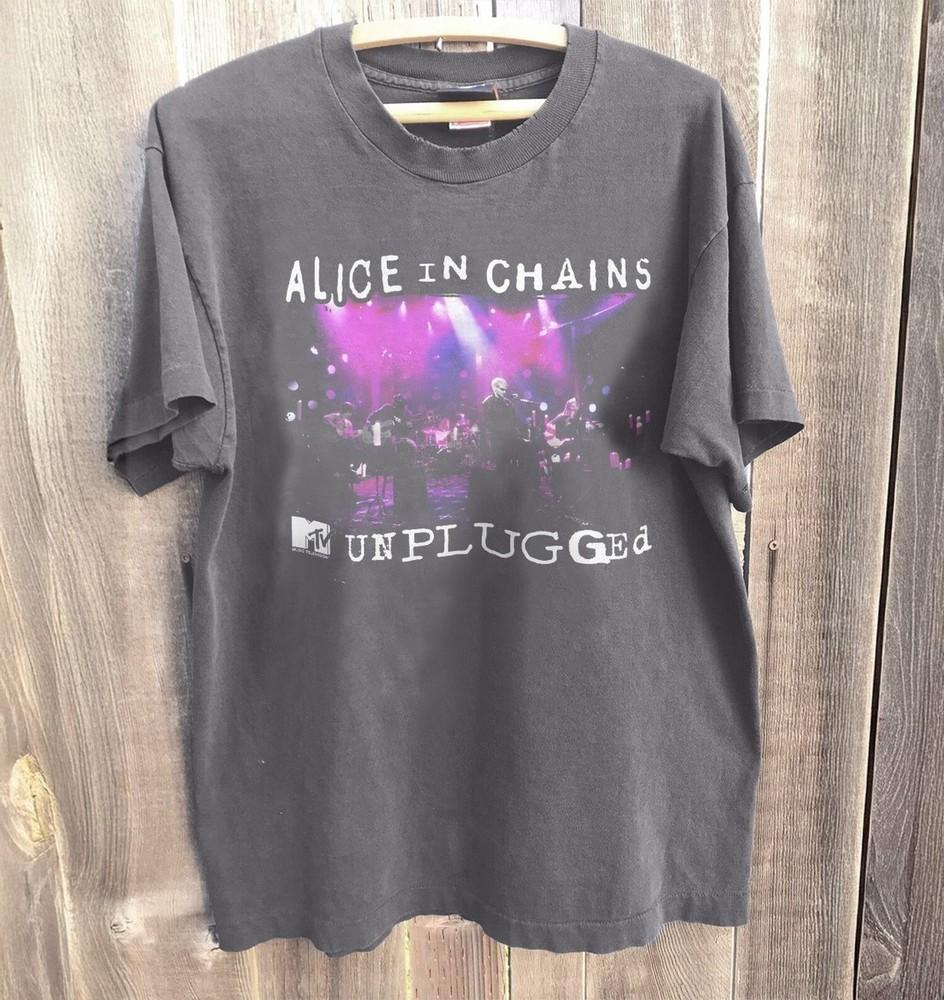 Alice In Chains Remake Design Rock band Unplugged Charcoal T shirt NH25584 Unisex T-Shirt
