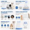 Premium Cat Litter Bags for Automatic Litter Boxes, 60 Pack Large Drawstring Liners, Thick Durable Leakproof Pet Waste Bags, Fits Most Self Cleaning