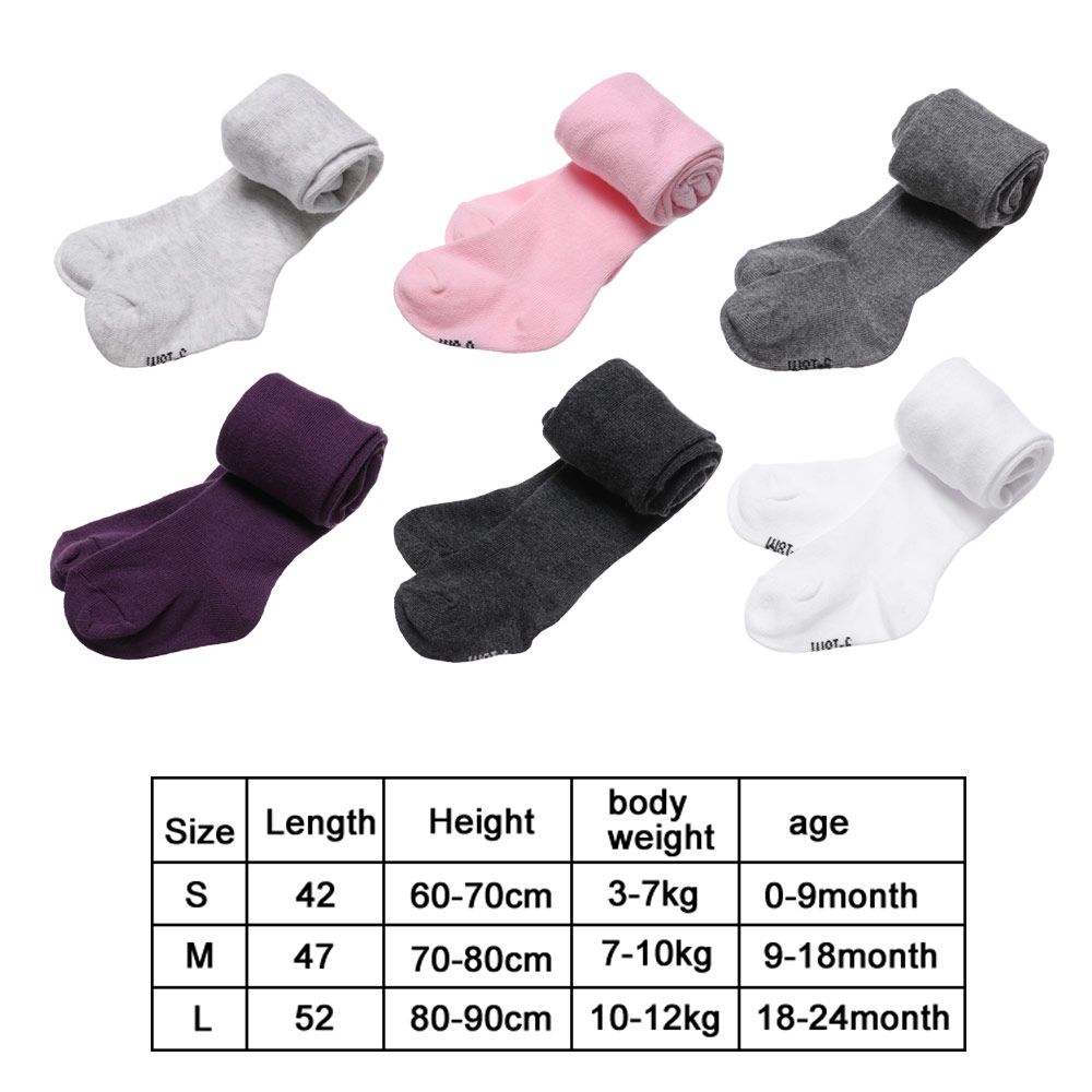 1pcs Kid Autumn Winter Cotton Baby Tights Warm Pantyhose Stockings Candy Color Tight