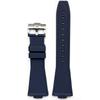 Ремешок из FKM для Tissot PRX Series T137.407/T137.410 Super Player 40 мм Выпуклый Фторкаучуковый Браслет для часов с Быстросъемным креплением 12 мм