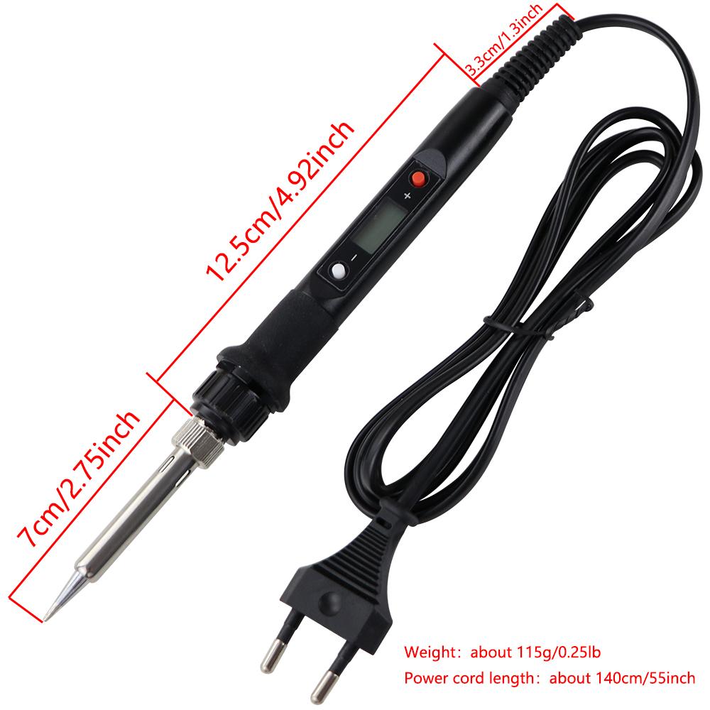 Паяльник 80 Вт с ЖК-дисплеем, регулируемая температура, 220 В 110 В, набор инструментов для распайки и пайки